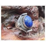 Sterling Silver & Lapis Ring