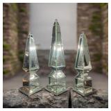 Uttermost Alanna Mirrored Obelisks / Beveled