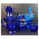Lot of Blue Glassware