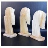 3 Onyx Hose Book Ends
