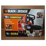 NIB Black & Decker 18v Cordless Chainsaw
