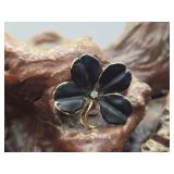 Vintage Four Leaf Clover Brooch