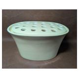 Pale Yellow Ceramic Flower Frog