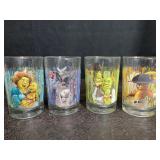4 SHREK McDONALDS GLASSES SHREK, PUSS IN BOOTS,