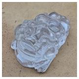 Quartz Crystal Toad Carving