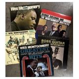5 Wes Montgomery Jazz Albums Vinyl LP Records.