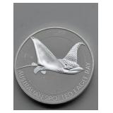 2021 1.5 OZ FINE SILVER AUSTRALIAN EAGLE RAY