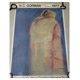 R.C. GORMAN SIGNED "TAOS MAN" SIGNED LITHO 21.5"