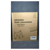 NIB 2 Pack Low Profile Under Bed Shoe Storage in