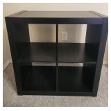 Black 4 Compartment Bookshelf Modern Construction