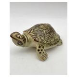 VINTAGE BRUSH McCOY POTTERY TURTLE FIGURE CIRCA