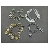 Charm Bracelets Cellini by Coro, Gold Tone &