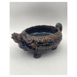 HEAVY CERAMIC TURTLE PLANTER