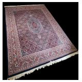 Vtg Hand Woven & Knotted Wool Persian Rug 10