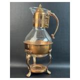 Vintage Princess House Copper Coffee Pot Carafe
