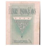 1918 HENRY DISSTON & SONS KEYSTONE SAW, TOOL,