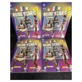 4 NBA RISING STARS SPORTS CARD BOOKS 1993 FLEER