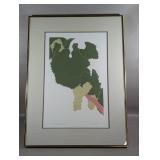 HENRY EVANS 1974 LIMITED EDITION 115/169 LINOLEUM