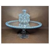 Beaded Cake Stand & Crystal Trinket Box