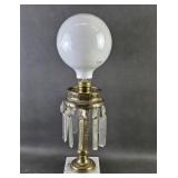 Older Brass Finished Astral Style Lamp +