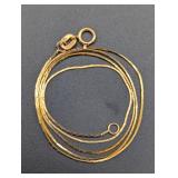 14K Yellow Gold Necklace (a few minor kinks at