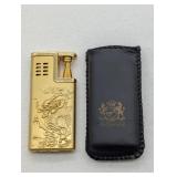 WOWI DRAGON JET TOURCH LIGHTER W/ LEATHER CASE