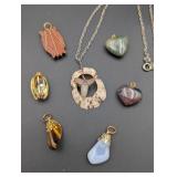 Stone, Shell & Wood Pendants