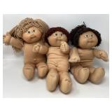 3 Cabbage Patch Dolls , 2 Girls 85, 1 Boy 84,