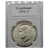 1971 S IKE SILVER DOLLAR