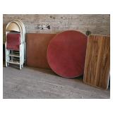 Vintage Card Tables & Chairs w/ Camp Table