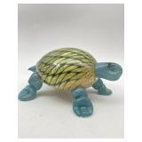HAND BLOWN ART GLASS TURTLE