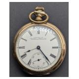 1890 AMERICAN WALTHAM POCKET WATCH TICKS WHEN