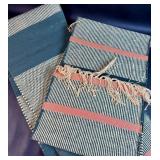 2 handwoven Cotton Table Runners 12.5