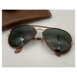 Vintage B&L Ray Ban Perforated Leather Aviators