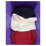 Purple Tote w/ Ladies Winter Tops No Lid for Tote