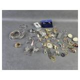 Swarovski ,  Napier Earrings , Italy marked +