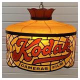 Vintage Kodak Advertising Store Hanging Lamp ,