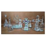 Crystal Crosses, Bells, Nativity Scene+