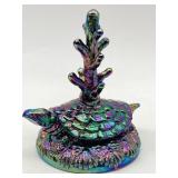 FENTON CARNIVAL GLASS TURTLE RING HOLDER