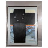 "BLACK CROSS" PRINT BY GEORGIA O