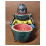 Vintage Black Americana Boy Eating Watermelon