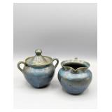 MID CENTURY SUGAR & CREAMER SET HIGH TEMPATURE