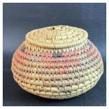 Small Lidded Basket from South Africa Zulu Tribe