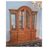 Thomasville Lighted China Cabinet 2-Piece