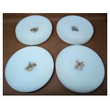 18 Vintage Fire-King Game Bird Plates