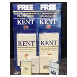 2 NOS KENT CIGARETTES LIGHTERS LDL & HADSON JAPAN