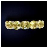 Large Topaz Style Stones in Statement Bracelet