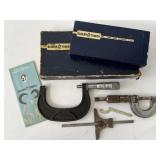 Vintage Scherr Tumico Micrometer Calipers &