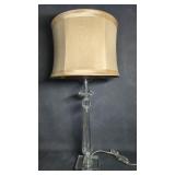 Trident Solid Crystal Column Table Lamp