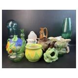 Lot of Glass & Pottery Collectibles Some Show